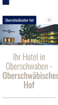 Mobile Screenshot of oberschwaebischer-hof.de