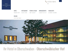 Tablet Screenshot of oberschwaebischer-hof.de